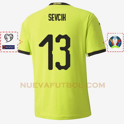 segunda camiseta petr sevcik 13 republica checa 2020 hombre