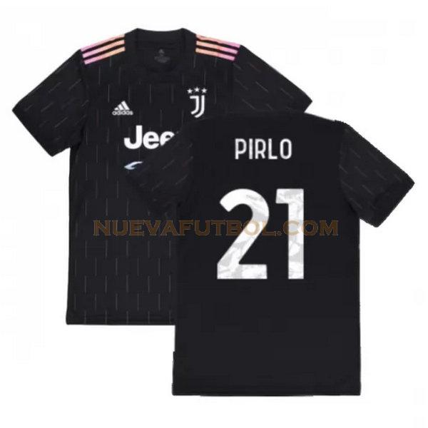 segunda camiseta pirlo 21 juventus 2021 2022 negro hombre