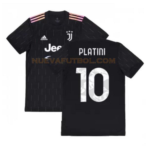 segunda camiseta platini 10 juventus 2021 2022 negro hombre