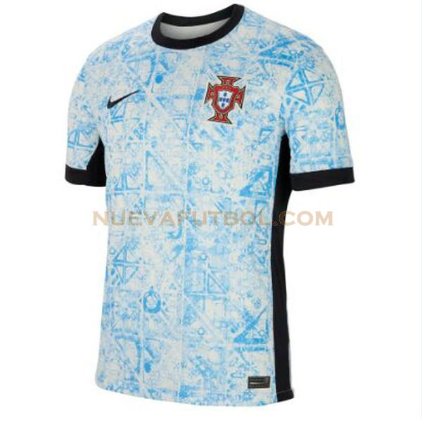 segunda camiseta portugal 2024 azul hombre