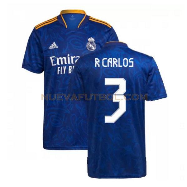 segunda camiseta r carlos 3 real madrid 2021 2022 azul hombre