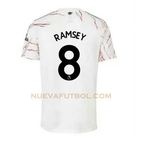 segunda camiseta ramsey 8 arsenal 2020-2021 hombre