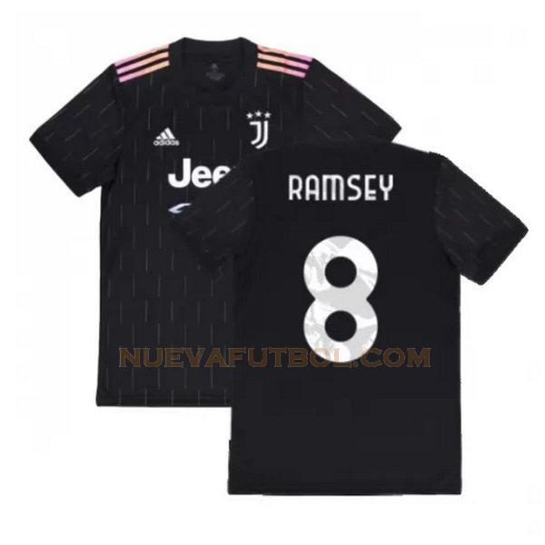 segunda camiseta ramsey 8 juventus 2021 2022 negro hombre