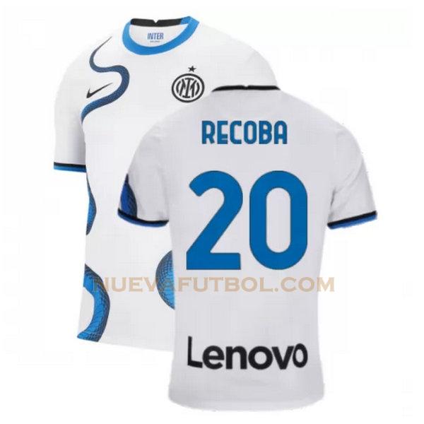 segunda camiseta recoba 20 inter milan 2021 2022 blanco hombre