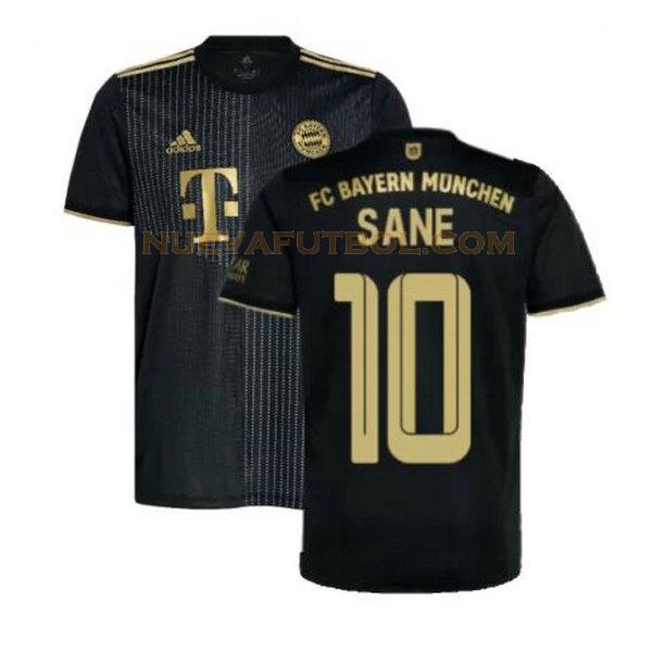 segunda camiseta sane 10 bayern de múnich 2021 2022 negro hombre