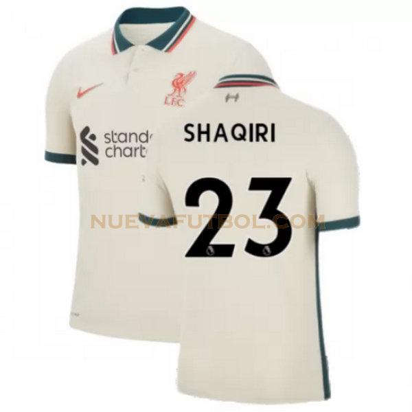 segunda camiseta shaqiri 23 liverpool 2021 2022 amarillo hombre