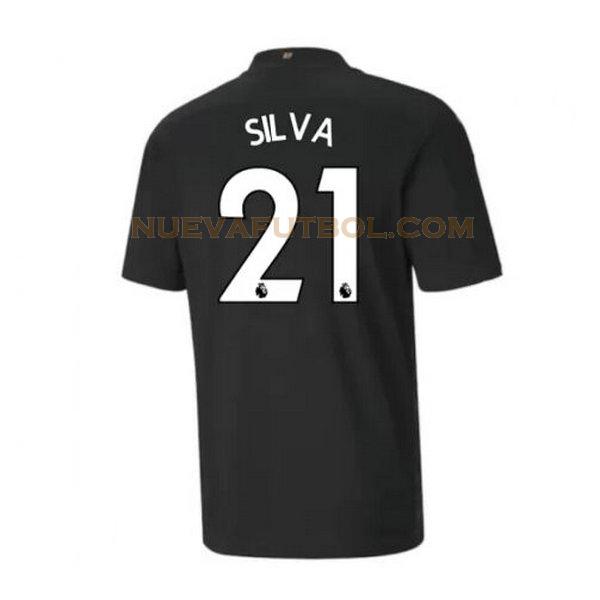 segunda camiseta silva 21 manchester city 2020-2021 hombre