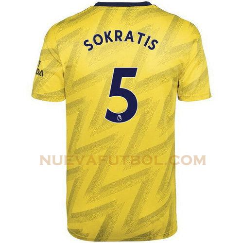 segunda camiseta sokratis 5 arsenal 2019-2020 hombre