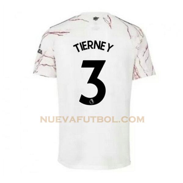 segunda camiseta tierney 3 arsenal 2020-2021 hombre