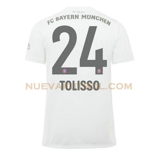 segunda camiseta tolisso 24 bayern de múnich 2019-2020 hombre