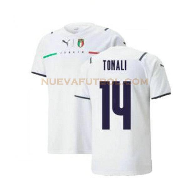 segunda camiseta tonali 14 italia 2021 2022 blanco hombre