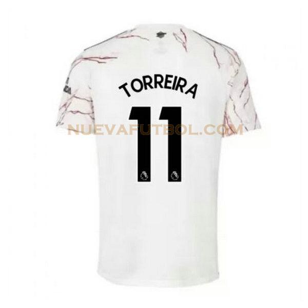 segunda camiseta torreira 11 arsenal 2020-2021 hombre