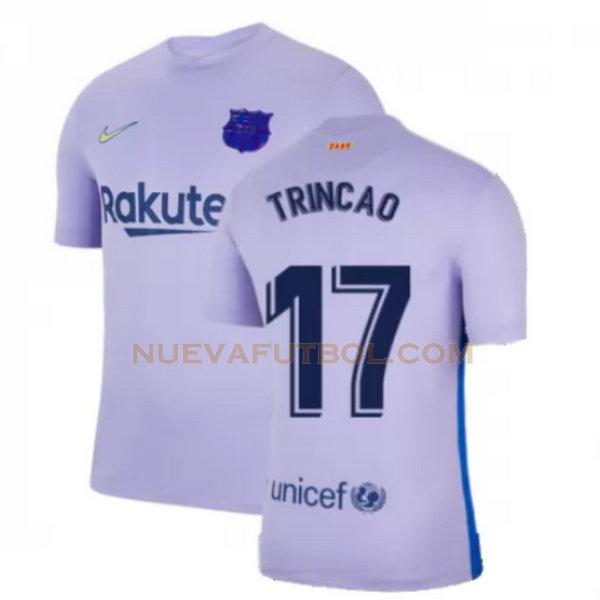 segunda camiseta trincao 17 barcelona 2021 2022 amarillo hombre