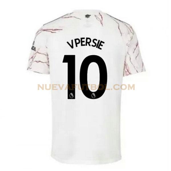 segunda camiseta v.persie 10 arsenal 2020-2021 hombre