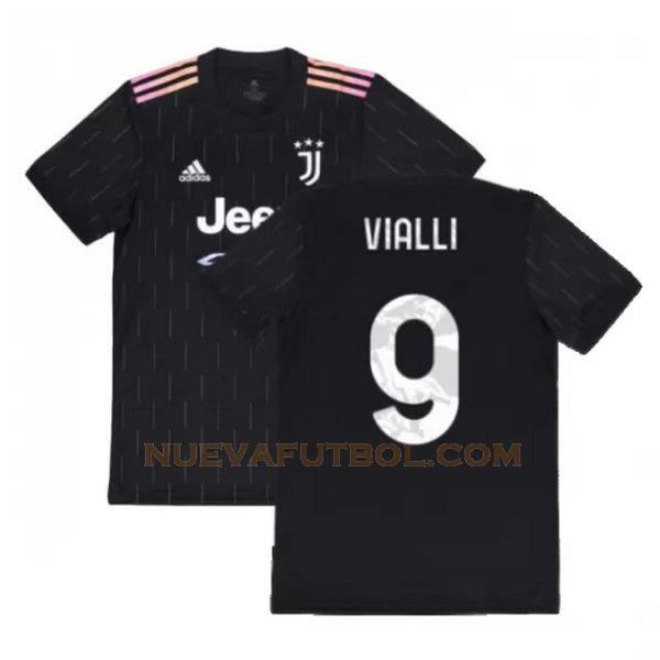 segunda camiseta vialli 9 juventus 2021 2022 negro hombre