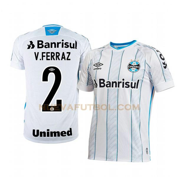 segunda camiseta victor ferraz 2 grêmio fbpa 2020-2021 hombre