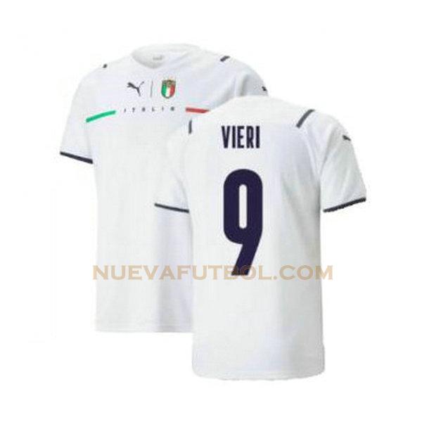 segunda camiseta vieri 9 italia 2021 2022 blanco hombre