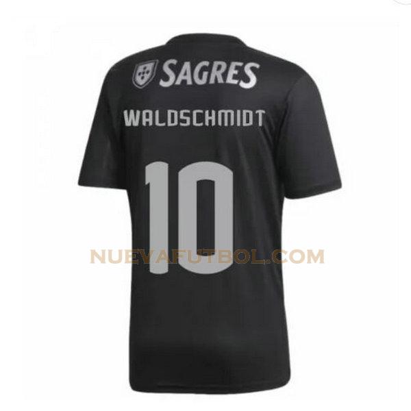 segunda camiseta waldschmidt 10 benfica 2020-2021 negro hombre