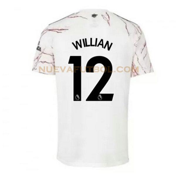 segunda camiseta willian 12 arsenal 2020-2021 hombre