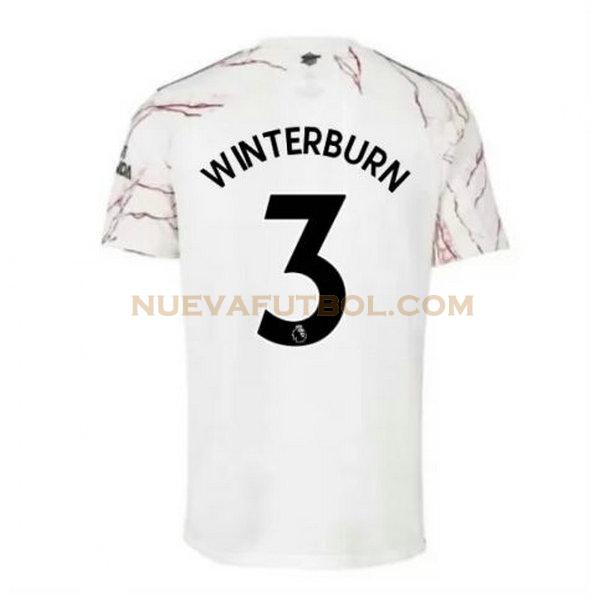 segunda camiseta winterburn 3 arsenal 2020-2021 hombre