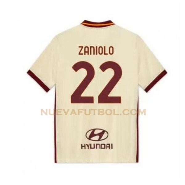 segunda camiseta zaniolo 22 as roma 2020-2021 hombre