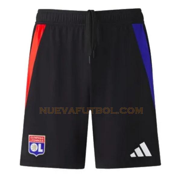 segunda pantalones cortos lyon 2024 2025 negro hombre