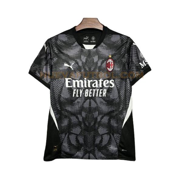 tailandia portera camiseta ac milan 2024 2025 negro hombre