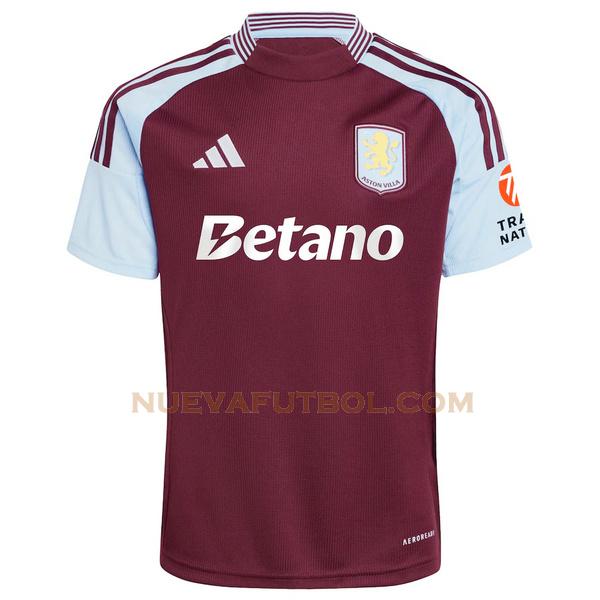 tailandia primera camiseta aston villa 2024 2025 rojo hombre