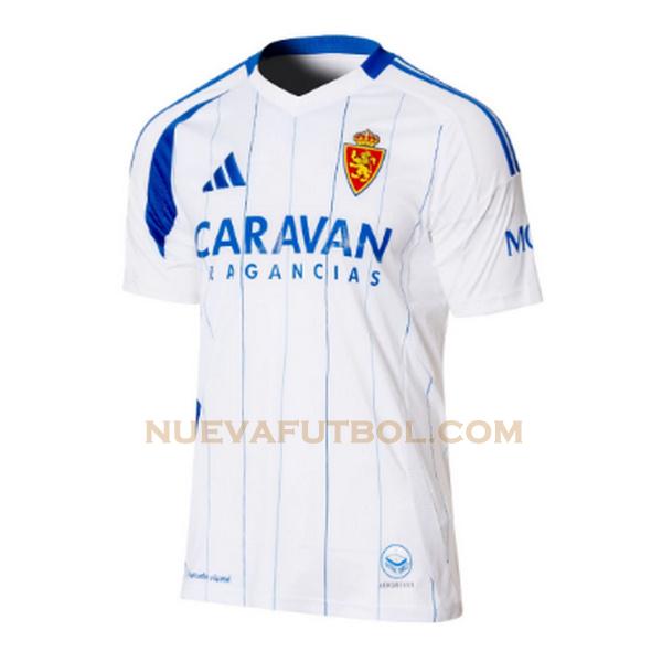 tailandia primera camiseta real zaragoza 2024 2025 balnco hombre