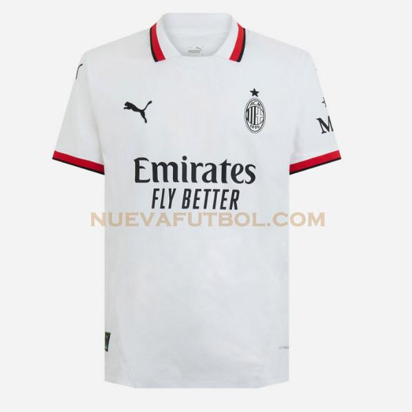 tailandia segunda camiseta ac milan 2024 2025 blanco hombre