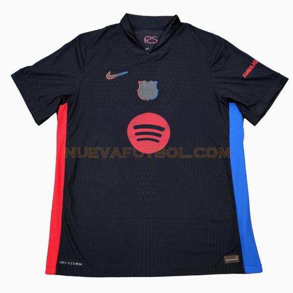 tailandia segunda camiseta barcelona 2024 2025 negro hombre