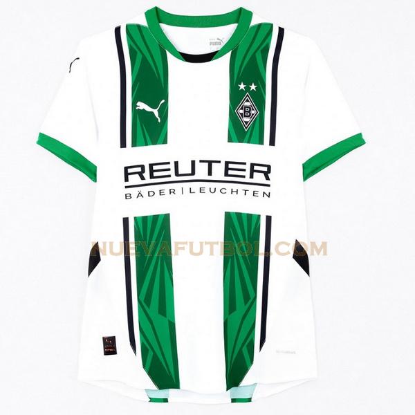 tailandia segunda camiseta borussia mönchengladbach 2024 2025 blanco verde hombre