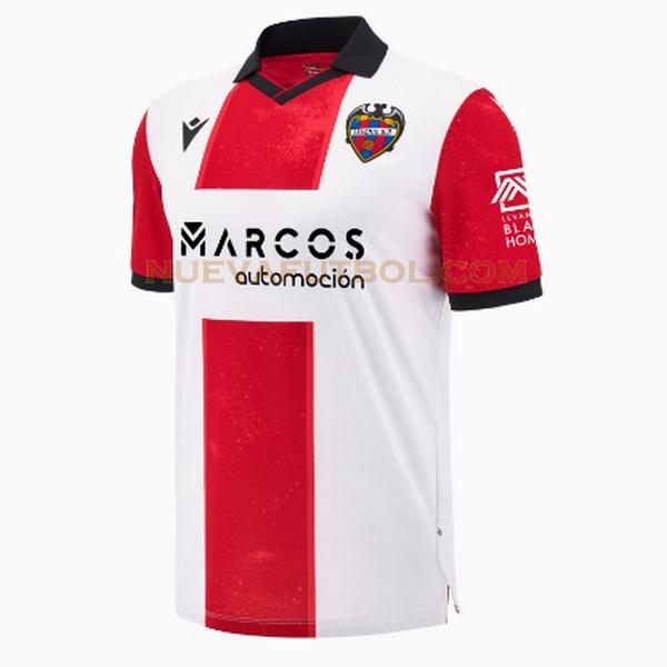 tailandia segunda camiseta levante unión deportiva 2024 2025 blanco rojo hombre