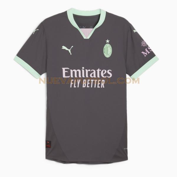 tailandia tercera camiseta ac milan 2024 2025 negro hombre