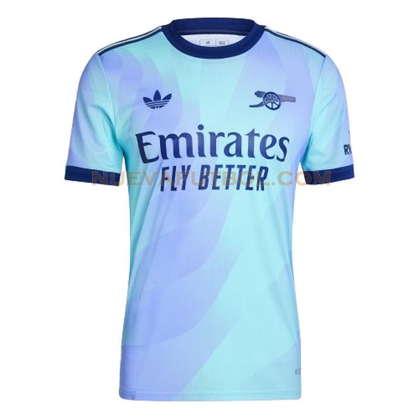 tailandia tercera camiseta arsenal 2024 2025 azul verde hombre