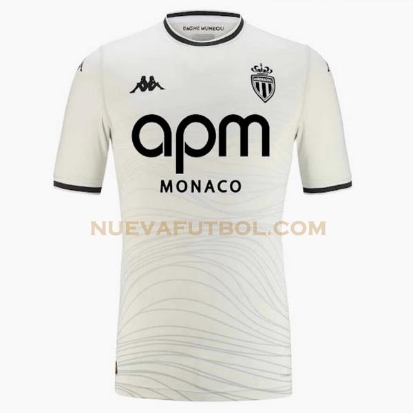 tailandia tercera camiseta mónaco 2024 2025 blanco hombre