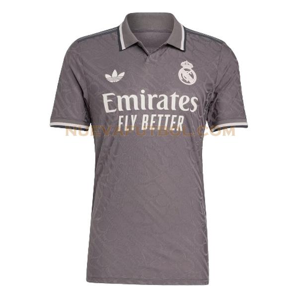 tailandia tercera camiseta real madrid 2024 2025 gris hombre