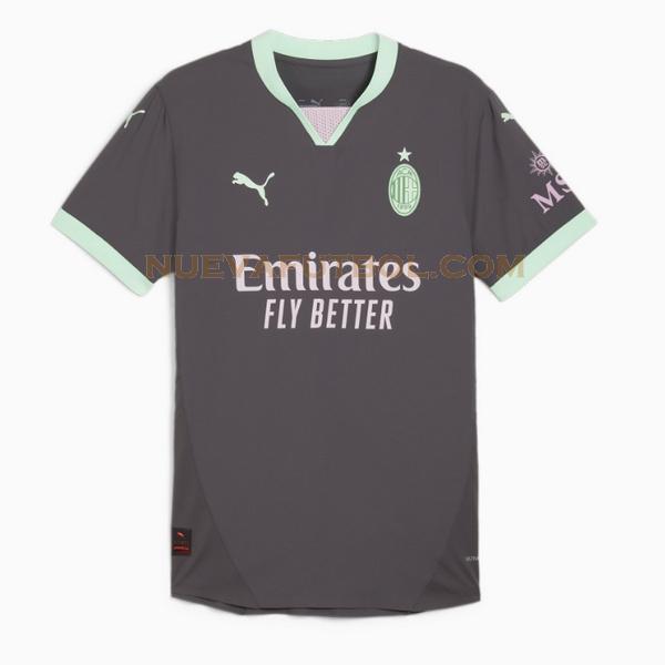 tercera camiseta ac milan 2024 2025 negro hombre