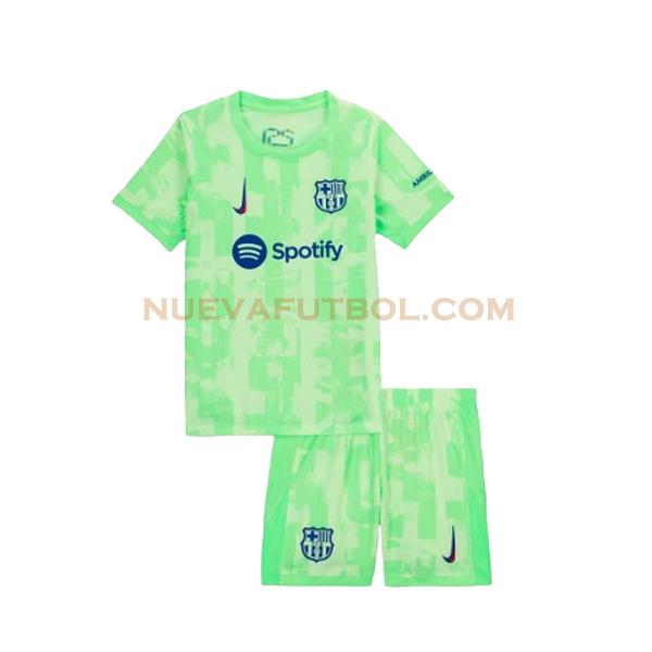 tercera camiseta barcelona 2024 2025 verde niño