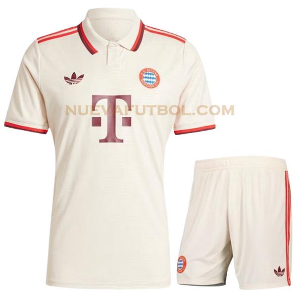 tercera camiseta bayern de múnich 2024 2025 blanco niño