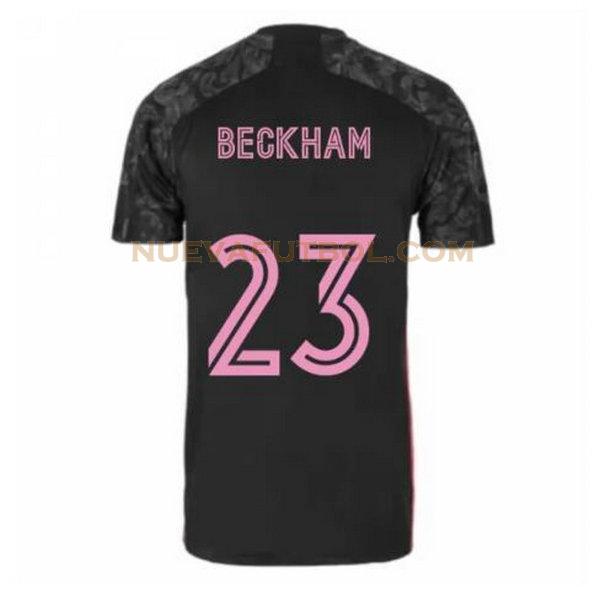 tercera camiseta beckham 23 real madrid 2020-2021 negro hombre