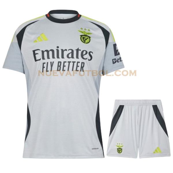 tercera camiseta benfica 2024 2025 gris niño