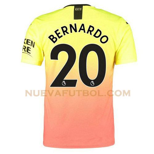 tercera camiseta bernardo 20 manchester city 2019-2020 hombre