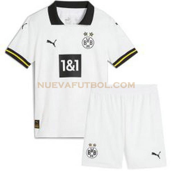 tercera camiseta borussia dortmund 2024 2025 blanco niño