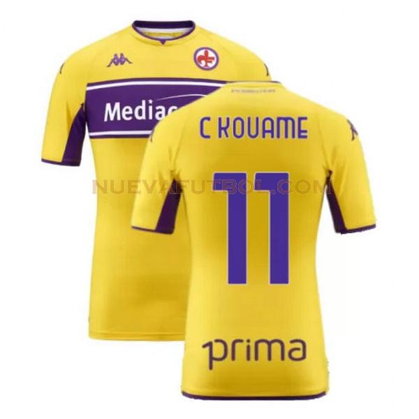 tercera camiseta c kouame 11 fiorentina 2021 2022 amarillo hombre