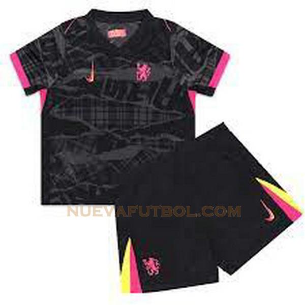 tercera camiseta chelsea 2024 2025 negro niño