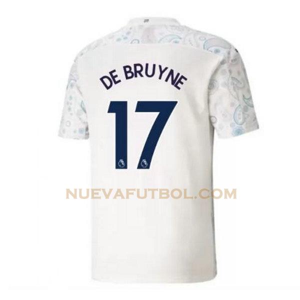 tercera camiseta de bruyne 17 manchester city 2020-2021 hombre