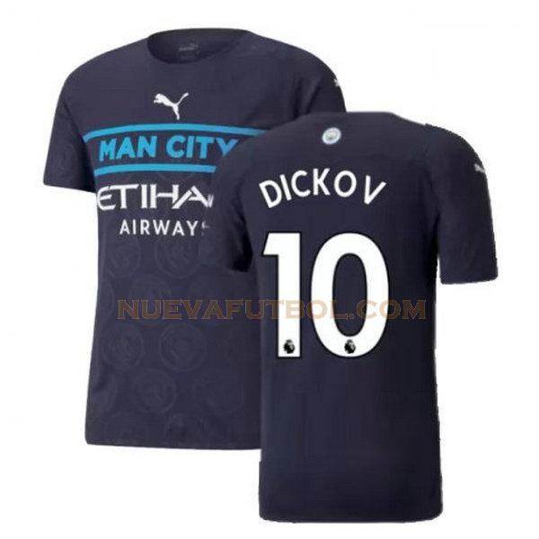 tercera camiseta dickov 10 manchester city 2021 2022 negro hombre