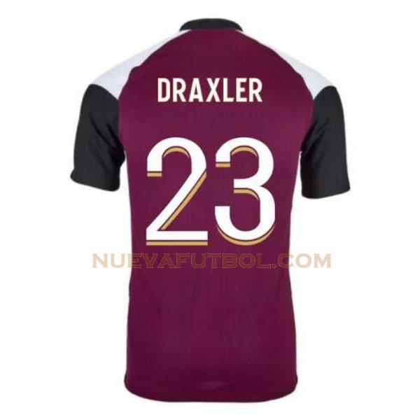 tercera camiseta draxler 23 paris saint germain 2020-2021 púrpura hombre