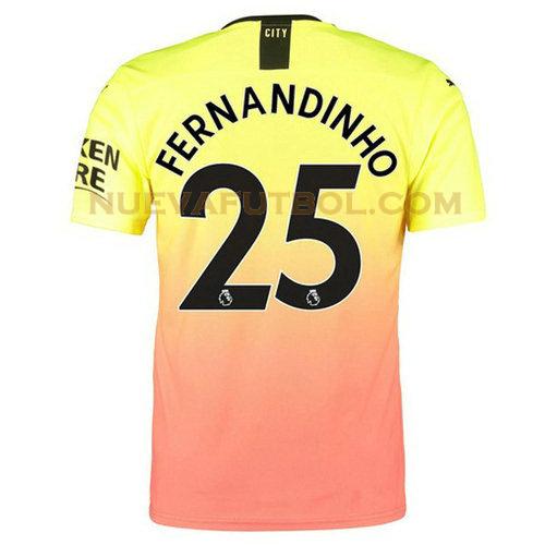 tercera camiseta fernandinho 25 manchester city 2019-2020 hombre